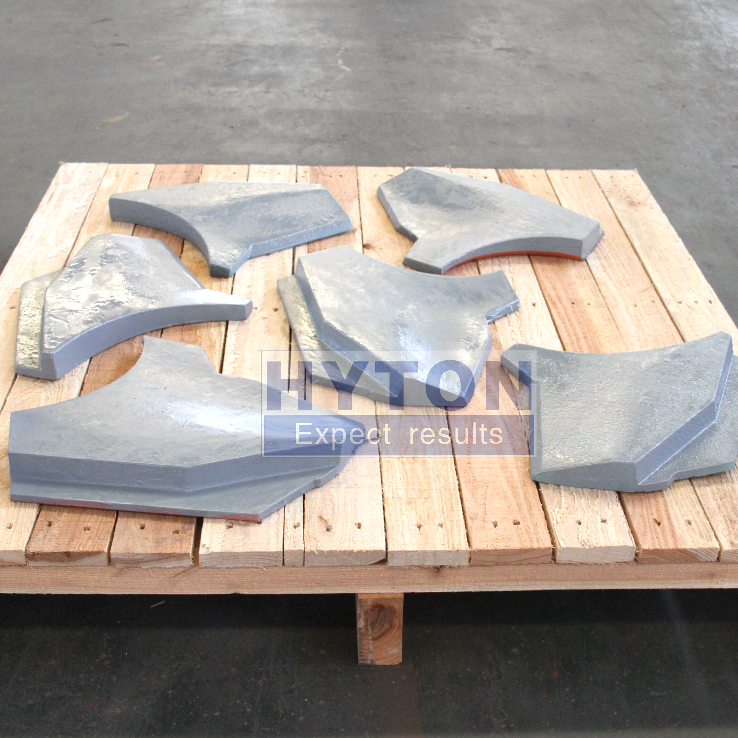 Traje de piezas de desgaste de placa superior e inferior a Metso Barmac B9100SE VSI Crusher 